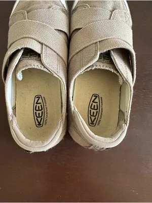 KEEN Elsa III Casual Low Top Sneakers Beige Brown Canvas Slip On Size 7 thumbnail 6