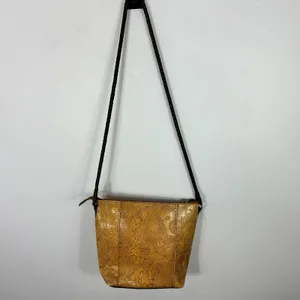 Relic Embossed Crossbody Bag Brown Faux Tooled Leather Western‎ Boho Rustic 70s thumbnail 8