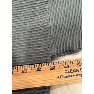 Offline by Aerie Sweater Womens Small Gray Cotton Knit Ribbed Boat Neck Casual thumbnail 7