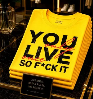 You only Live once, so f*ck it Tee Shirt - L thumbnail 1