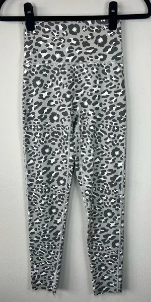 Offline by Aerie Goals 7/8 High Rise Leggings Gray Cheetah Yoga Pilates FLAW Sm thumbnail 1