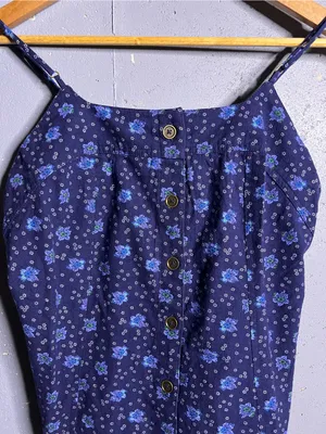 FREE PEOPLE Maddie Printed Tunic in Blue. Size Small. NWOT thumbnail 5
