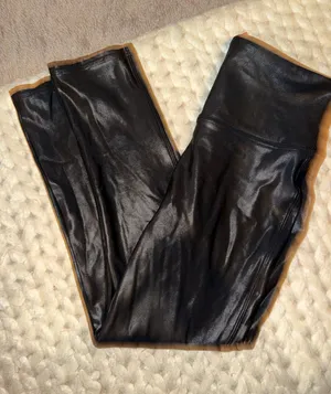 Spanx Leather Faux Leggings Black thumbnail 1