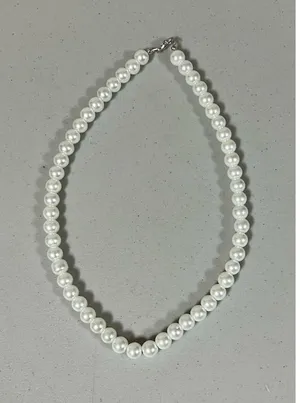 Pearl Pearls Strand Necklace Choker Jewelry 🤍 thumbnail 2