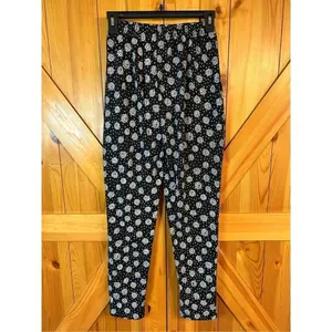 Simple Addition pants floral pull on size Small (0055) Black thumbnail 4