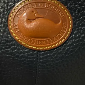 Dooney & Bourke Navy Blue‎ Pebbled Leather Hobo Shoulder Handbag thumbnail 5