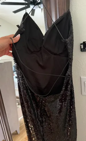 B Darlin Sequin Dress Black thumbnail 1