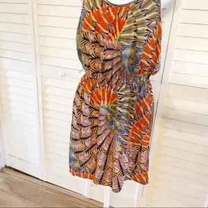 Jodi Kristopher Colorful Spring/SummerSpaghetti strap SundressSmall Boho Artsy Vacation Travel thumbnail 4
