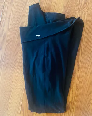 Victorias Secret PINK fold over band yoga leggings size small petite thumbnail 1