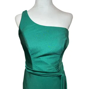 Cinderella Divine NWT Emerald Green One-Shoulder Gown Size M Formal Maxi‎ thumbnail 3