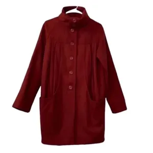 H&M Wool Blend Oversized Red/Plum jacket (Size 4) thumbnail 4