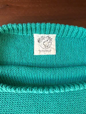 Free People Teal We The Free Chunky Sweater thumbnail 3