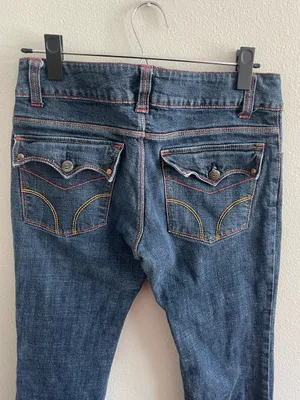 Dickies Women’s Straight Leg Low Rise Jeans in Dark Blue Size 7 thumbnail 3