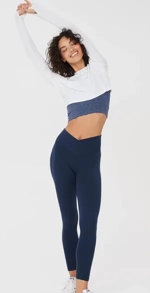 OFFLINE by Aerie Crossover High-Waisted Leggings TALL thumbnail 1