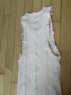 Free People Intimately Better This Way Tank Pale Pink Lettuce Edge Size XS/S NEW thumbnail 7