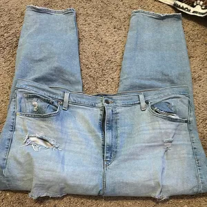 Levi’s High Waisted Distressed Mom Jeans thumbnail 1
