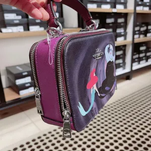 Disney X Coach Box Crossbody With Ursula Motif cc375 thumbnail 2