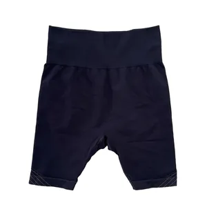 JoyLab Women's High Rise Ribbed Biker Shorts – Black/Brown Size Medium thumbnail 1