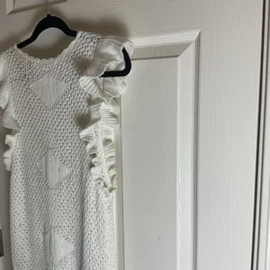 FP Beach Free People Ruffle Knit Mini Dress Woman’s Size X-Large thumbnail 9