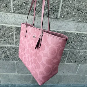coach City Tote Bag In Signature Canvas cal49 thumbnail 3