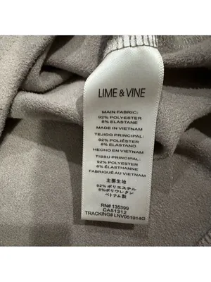 Lime & Vine Faux Suede Cowl Neck Asymmetrical Crop Top Size Small thumbnail 9