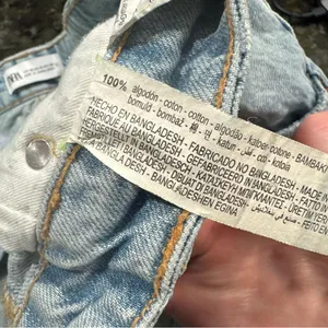 Zara Light Blue‎ Jean Shorts 8 thumbnail 9
