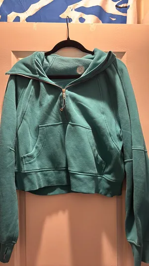 Lululemon Funnel Neck Scuba oceanic blue thumbnail 4