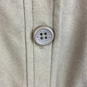 Gap Women's Tan Wool Blend Cropped Winter Pea Coat M thumbnail 4