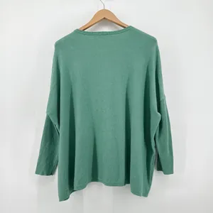 MASAI Women's Jadeite Fanacy Jumper Green Long Sleeve Relaxed Sweater‎ Large thumbnail 5