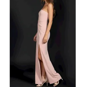 NOOKIE Lust One Shoulder Gown, Blush, Medium thumbnail 3