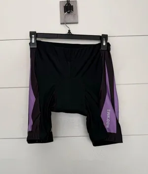Nooyme Adult Medium Black Purple Cycling Shorts thumbnail 1