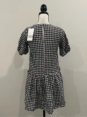 Zara Plaid Seersucker Dress thumbnail 3