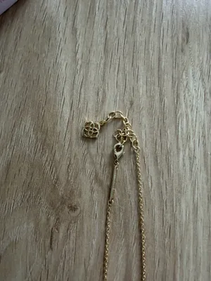 Kendra Scott Necklace Gold Pendant Drusy Elisa Iridescent thumbnail 2