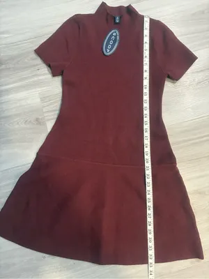 Scoop Women’s Jacquard Fit & Flare Sweater Dress, Sizes XS thumbnail 6
