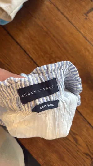 Aerosmith Aeropostale soft striped shorts thumbnail 3