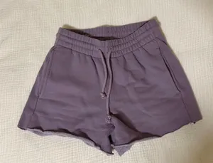 Aritzia TNA Fleece Shorts Purple thumbnail 2