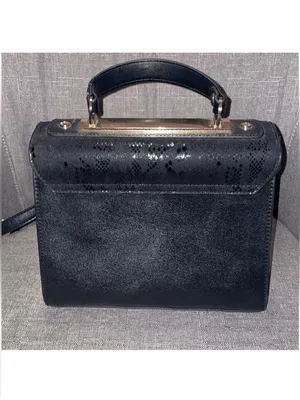 Dune London snake Black Top-Handle purse bag gold accent thumbnail 4