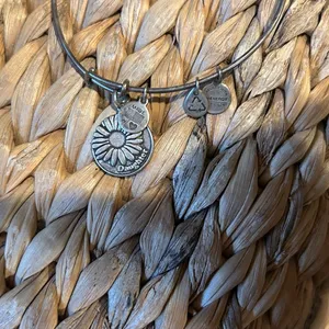 Alex and Ani "Daughter" Daisy Charm Bangle thumbnail 4
