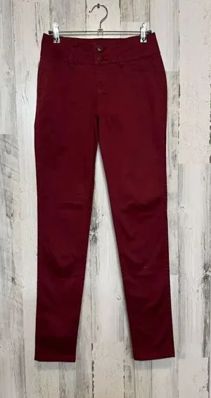 Burgundy skinny jeans Red Size 2 thumbnail 1