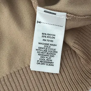Cable & Gauge Women’s Tan Sleeveless Turtleneck Sweater - Size S thumbnail 5