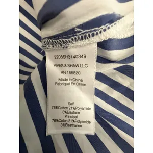 Veronica Beard Shirt Small Blue White Striped Nautical Baylor Top Blouse #GG6-6 thumbnail 4