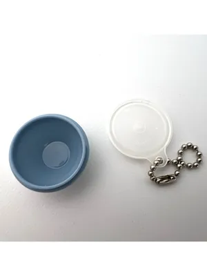 Vtg Tupperware Wonderlier Bowl Keychain Blue #1306-8 With Seal Made in the USA thumbnail 6
