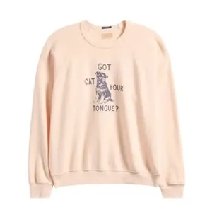 MOTHER The Biggie Concert Graphic Sweatshirt in Cat Got Your Tongue Size Small thumbnail 5