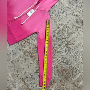 American Eagle Womens Hoodie This Feels Seriously Lived In Zip Up Pink Small NWT thumbnail 4