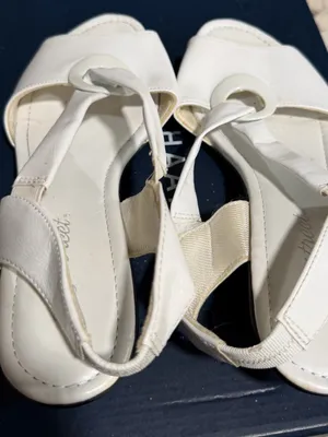 Easy Street Women’s White Slingback Sandals Open Toe Hook & Loop 8W Size 8 thumbnail 3