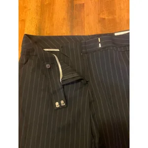 Worthington NWT Slacks 12 Petite Navy Pinstripe Modern Fit thumbnail 5