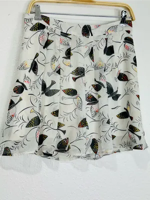 Old Navy White Butterfly Print Mini Skirt thumbnail 3