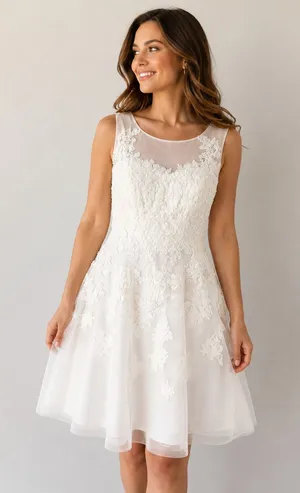 Decode 1.8 by David's Bridal Sweetheart Wedding Dress White Women's Size 2 thumbnail 1