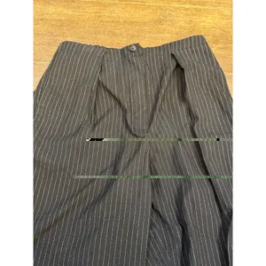 Free People Striped Pleated Wide Leg Pants Black Size Large $148 thumbnail 4