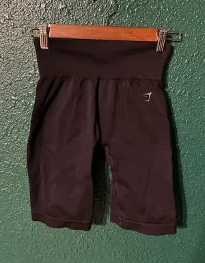 Gymshark Black Seamless Biker Shorts Size Small High Rise thumbnail 1